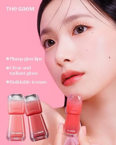 THESAEM Saemmys Ade Shot Tint Korean Lip Tint Water Gel Lip Stain with Plump Glowy Moisturizing Finish Buildable Radiant Gloss LongLasting Comfort 01 floz 07 Orange Ceylon - Image 3