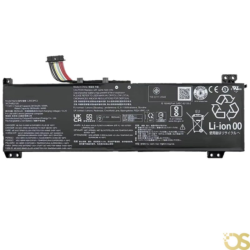 OS Battery Compatible with Lenovo Ideapad Gaming 3-15ACH6 L20M3PC2 L20C3PC2   From OS Store - 3 Month Warranty - Image 1
