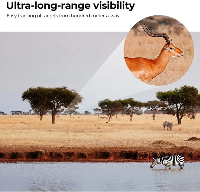 C DEVICE كاسون - 10x50 منظار بعيد المدى، تلسكوب أحادي عالي القوة للبالغين والأطفال مع منشور BAK4 | ساطع للغاية | عدسة FMC، مناسب لمشاهدة الطيور، في الهواء الطلق، السفر (أسود) - Image 5