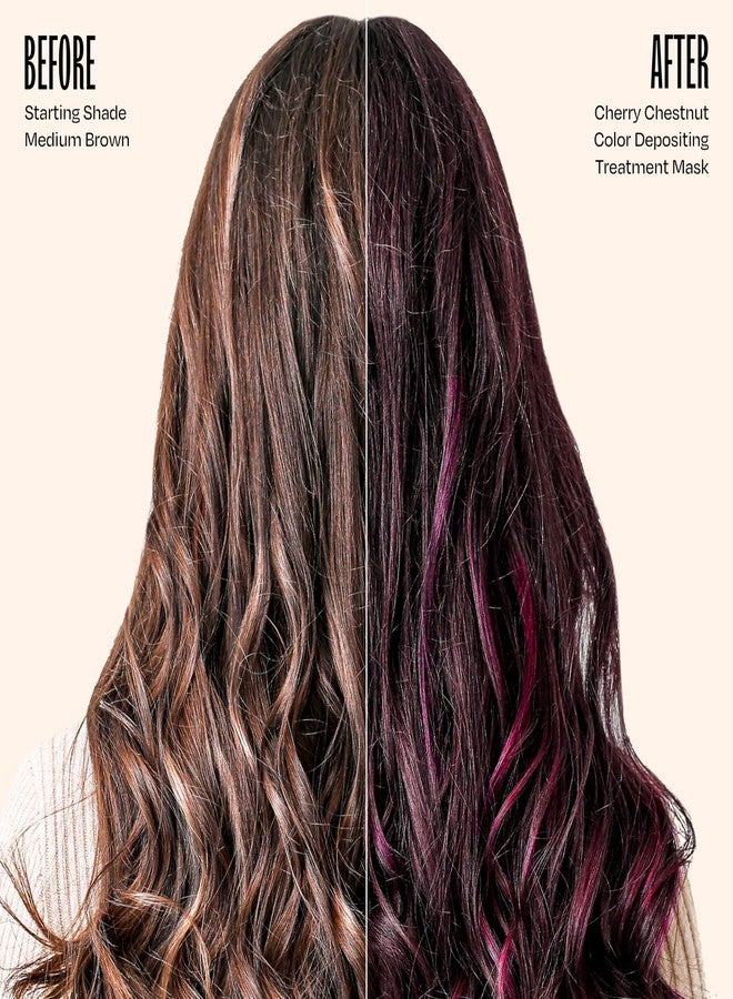 Overtone Color Depositing Semi-Permanent Hair Dye Conditioner - 8 oz For Natural & Color-Treated Hair, Moisturizing Shea Butter & Coconut Oil - Vegan & Cruelty-Free, Cherry Chestnut - Image 3