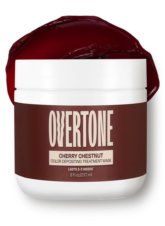 Overtone Color Depositing Semi-Permanent Hair Dye Conditioner - 8 oz For Natural & Color-Treated Hair, Moisturizing Shea Butter & Coconut Oil - Vegan & Cruelty-Free, Cherry Chestnut - Image 1