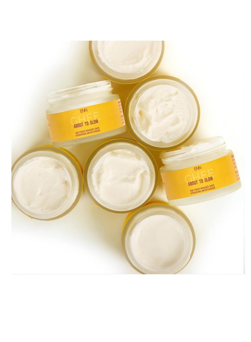 ENN About To Glow100 Times Washed Ghee  Soft for Dry Skin for Men and Women with 100 Times Washed Ghee for Deep Nourishment15gm - Image 5