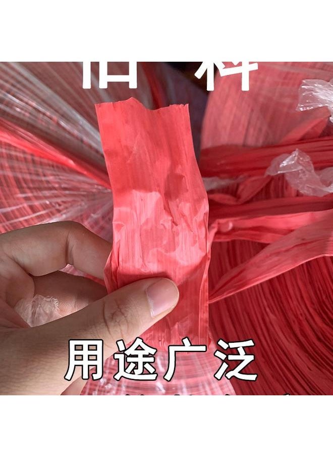 Bluejw 塑料绳子打包绳包装绳捆菜红绳扎口袋透明新料捆绑绳撕裂膜尼金小  - Image 2