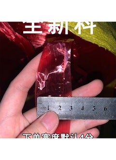 Bluejw 塑料绳子打包绳包装绳捆菜红绳扎口袋透明新料捆绑绳撕裂膜尼金小  - Image 4