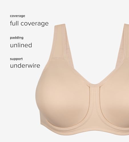 Wacoal Women's Simone Sport Unlined Underwire Bra, 855170 - Image 4