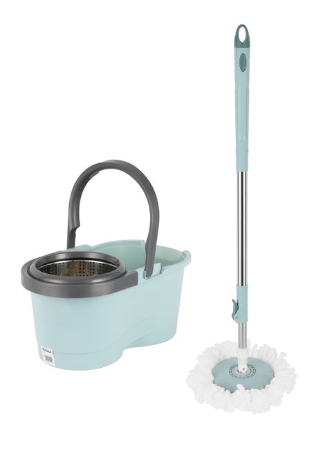 Delcasa 11Ltr Spin Easy Mop Easy Bucket/SS Drum
