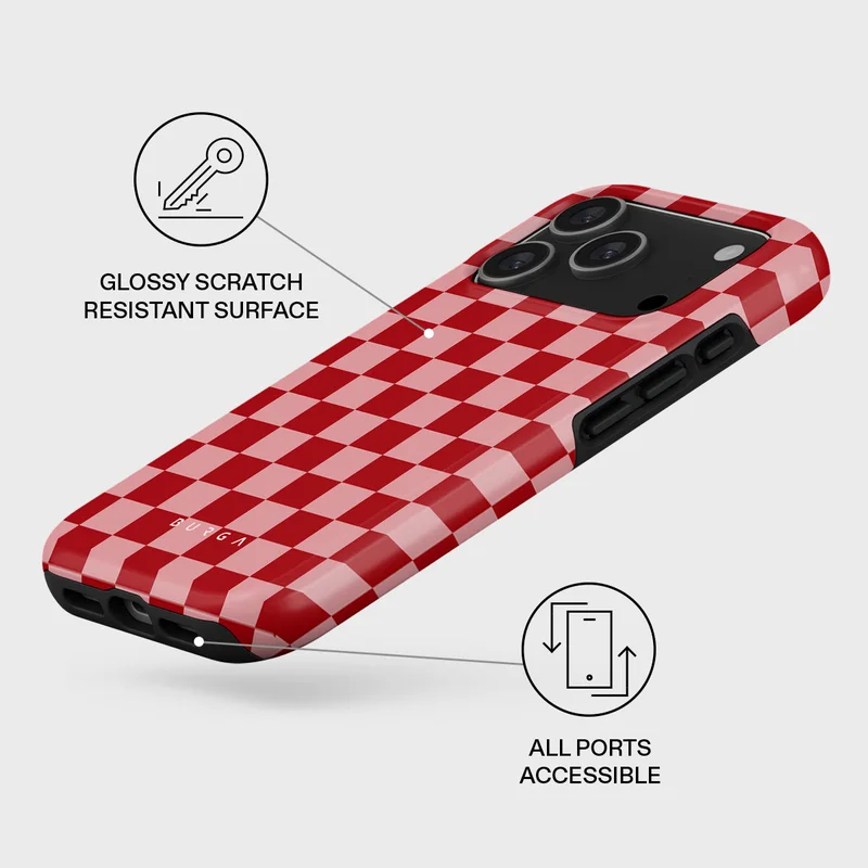 بورجا جراب فاخر لهاتف iPhone 17 Pro Cheerleader متوافق مع هيكل صلب مزدوج الطبقات هجين + حماية من السيليكون - غطاء محمول مقاوم للخدش والصدمات