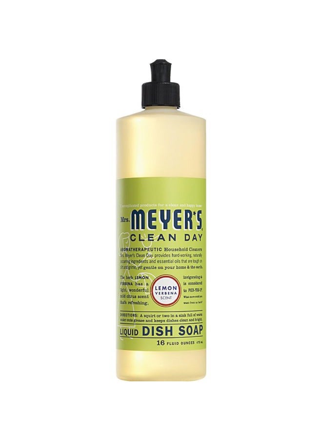 Mrs. Meyer's Mrs. Meyers Clean Day Mrs Meyers Clean Day Dish Soap Lemon Verbena Scent 16 fl oz 473 ml - Image 1