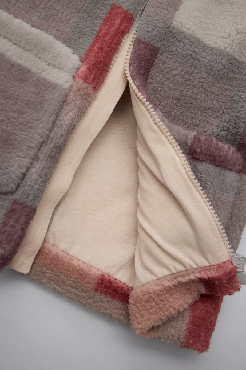 ديفاكتو كارديجان بيبي بناتي كاروهات ناعم قصة عادية بياقة قميص - Image 4