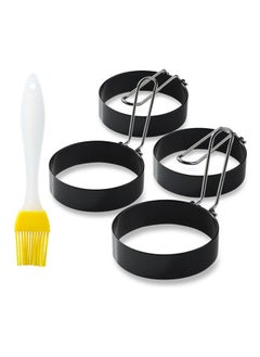 Pancake Shaper Egg Frying Mold with Handle black 16.00 x 3.50 16.00cm