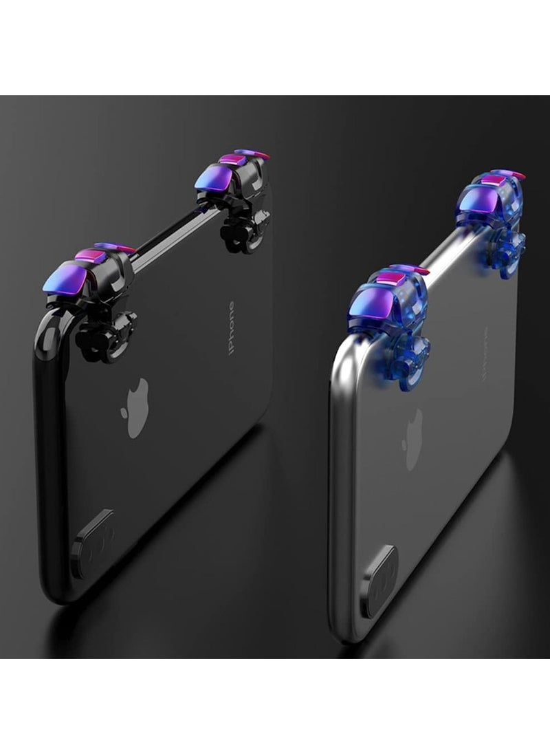 Concretization - Professional Game Trigger, 2 Buttons For Pubg Mobile Controller, Support IOS, Android, And Most Phones And Ipads, Aluminum Button, Support COD/PUBG/FORTNITE (الأزرار مع الأكمام) King 3 - Image 1