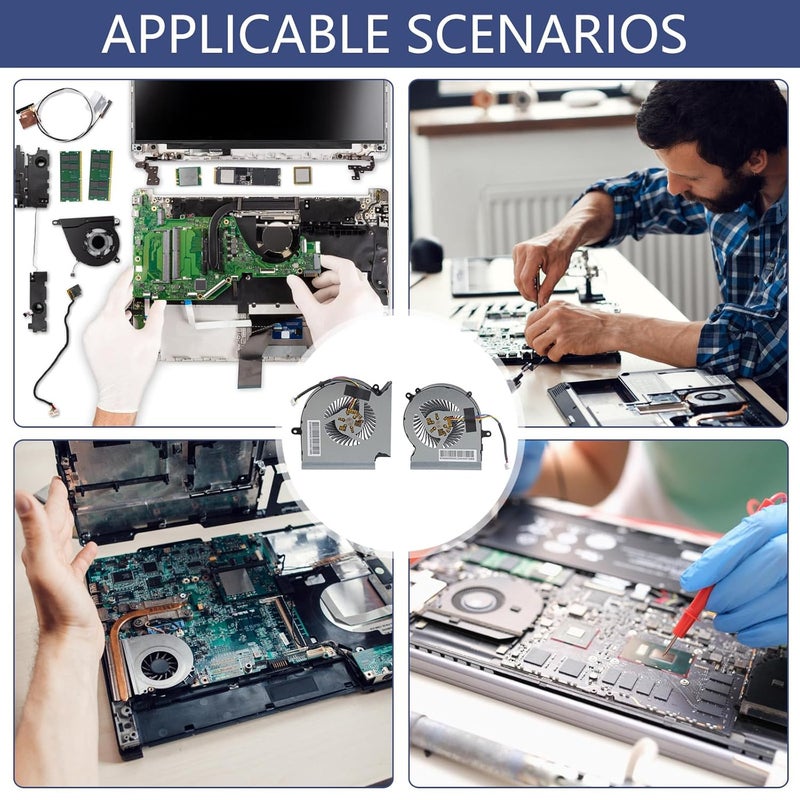 Laptops CPU GPU Cooling Fan DC5V 0.55A 4Pin Computer Radiators for GE65 GL65 GP65 WE65 MS-16U1-16U5-16U7 CPU GPU Cooling Fan - Image 2