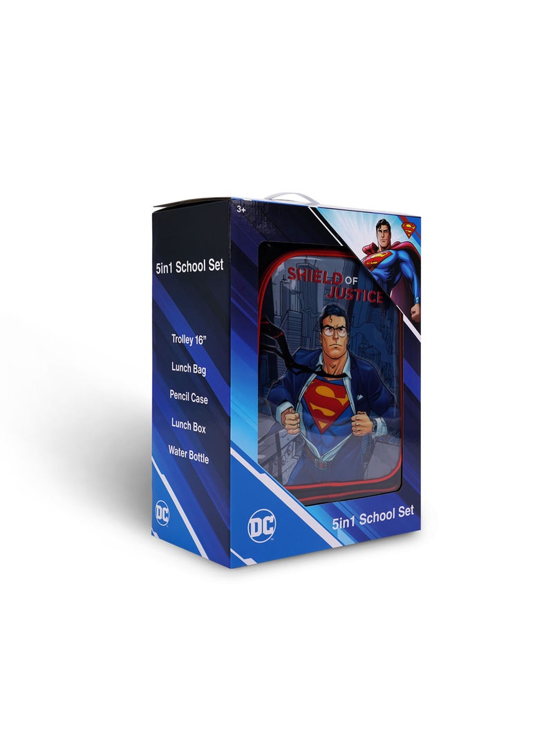 ترو كير مجموعة حقيبة مدرسية سوبرمان درع العدالة  في  من وارنر براذرز  بوصة - Image 4