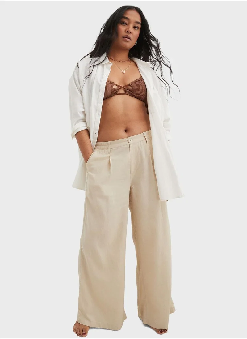 Aerie High Waist Wide Leg Pants  Trouser