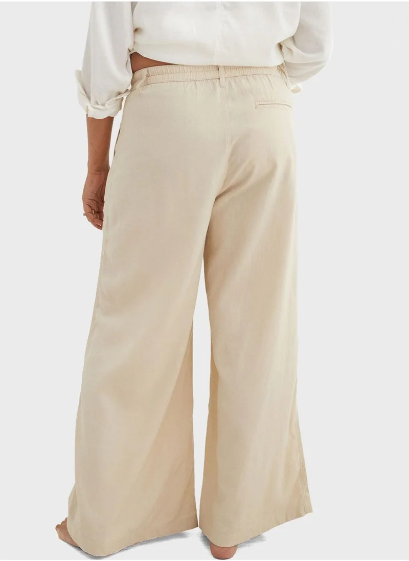 Aerie High Waist Wide Leg Pants  Trouser