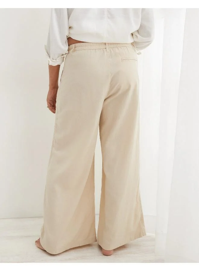 Aerie High Waist Wide Leg Pants  Trouser