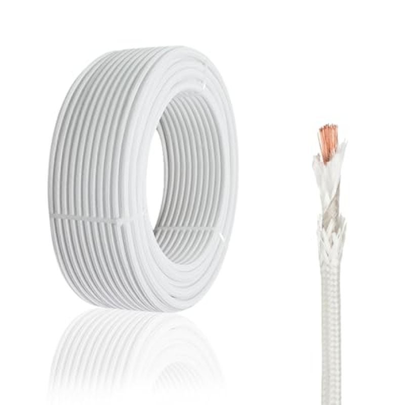 High Temperature Wire 2.5mm² 5m Mica Glass Fiber Cable - Heat Resistant Electrical Cable For Kiln and Oven Wiring - Image 1