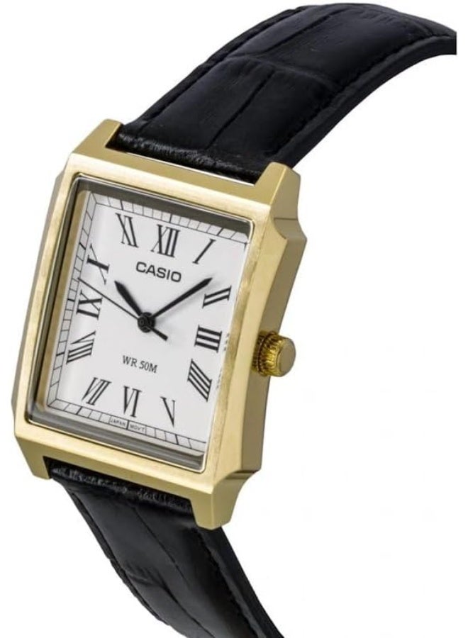 كاسيو ساعة كاسيو رجالية كوارتز تناظرية بحزام جلدي MTP-B190GL-7BVEF - Image 3