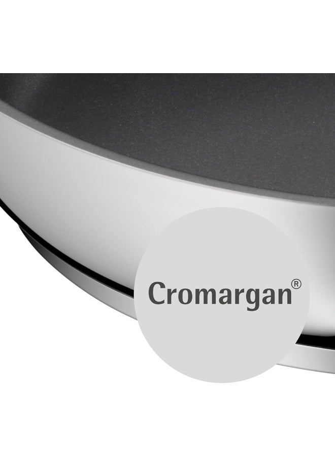 WMF Devil 3 Pieces Frying Pan Set 24 20 28 Cm Induction Cromargan Stainless Steel Coated Plastic Handle - Image 2