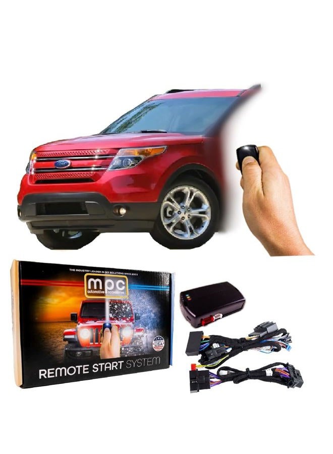 MPC OEM Remote Activated Remote Start Compatible with 2011-2015 Ford Explorer Key-to-Start Use Your Factory Remotes to Start - Plug & Play - Firmware Preloaded - Image 1