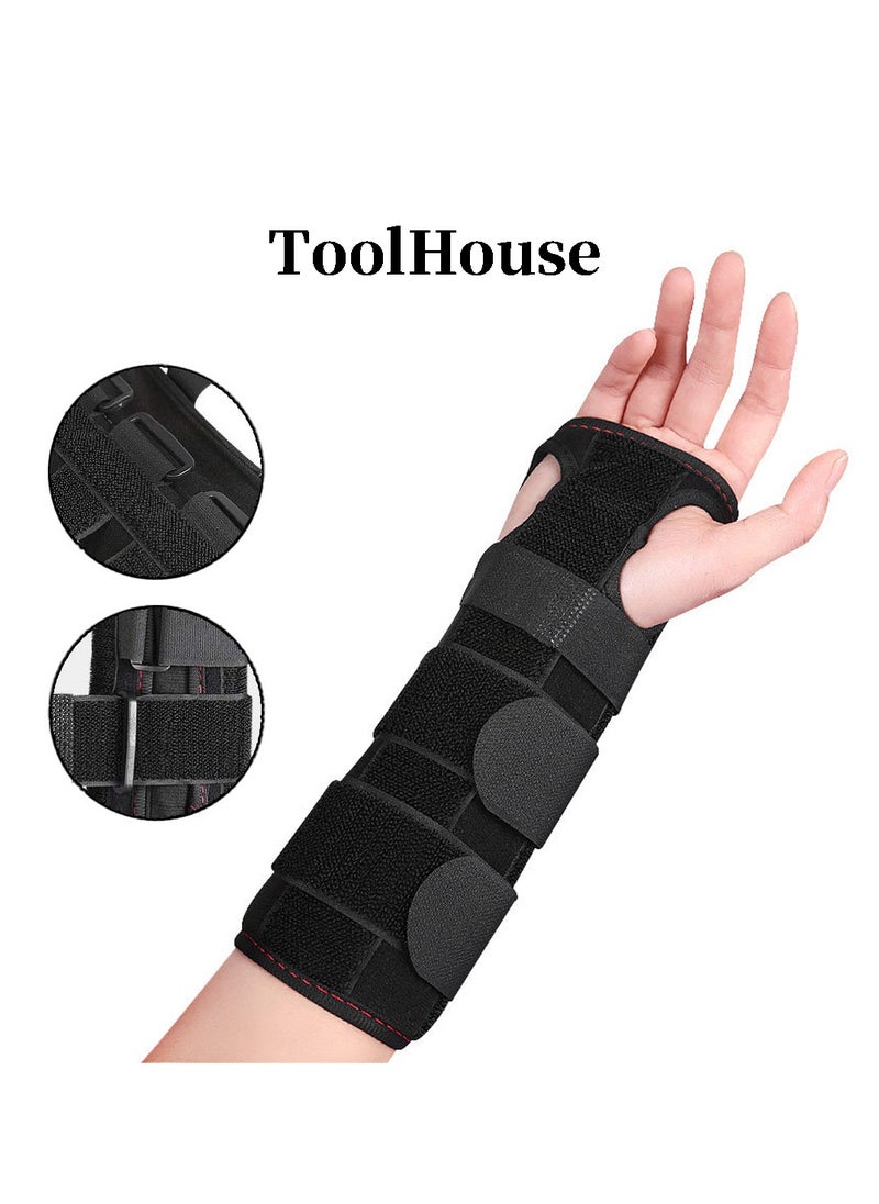 ToolHouse - Carpal Tunnel Splint Brace Adjustable Wrist Support Brace Breathable Hand Support Splint for Wrist Pain Relief Arthritis Sprains Fits Both Hands - Image 1
