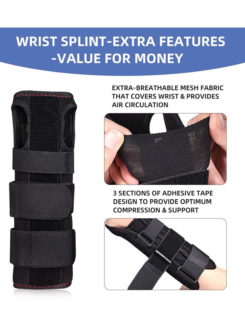 ToolHouse - Carpal Tunnel Splint Brace Adjustable Wrist Support Brace Breathable Hand Support Splint for Wrist Pain Relief Arthritis Sprains Fits Both Hands - Image 1