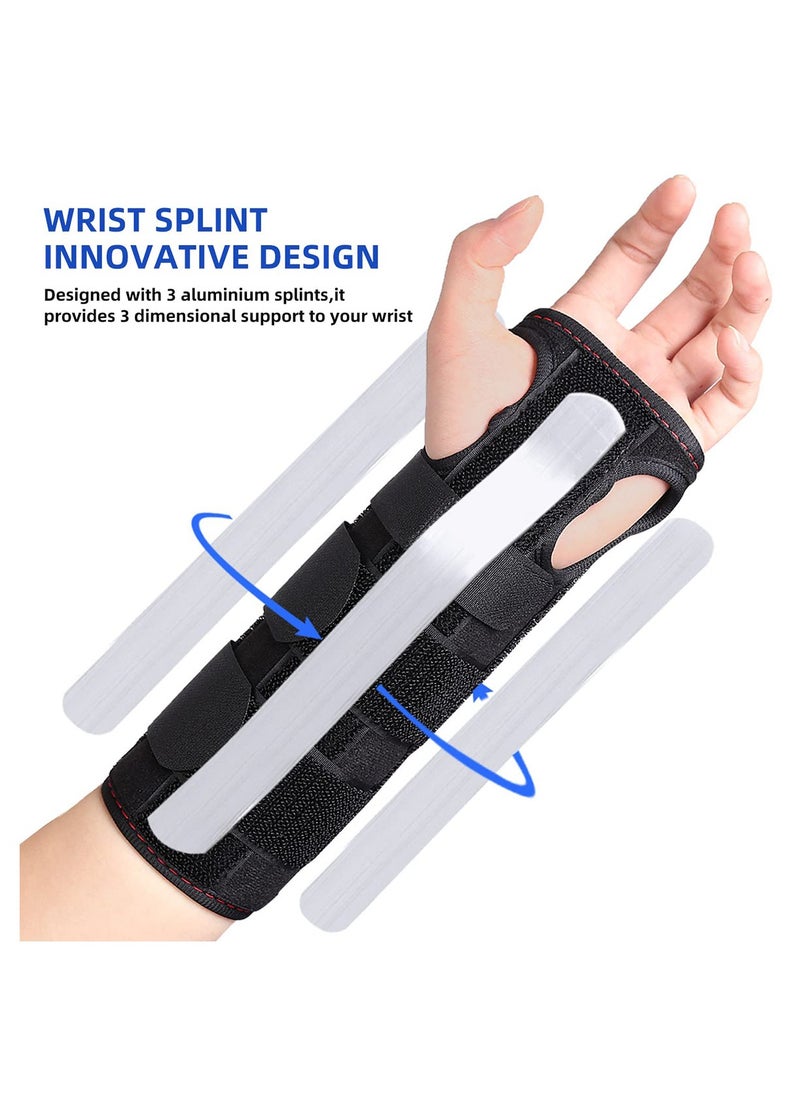 ToolHouse - Carpal Tunnel Splint Brace Adjustable Wrist Support Brace Breathable Hand Support Splint for Wrist Pain Relief Arthritis Sprains Fits Both Hands - Image 1