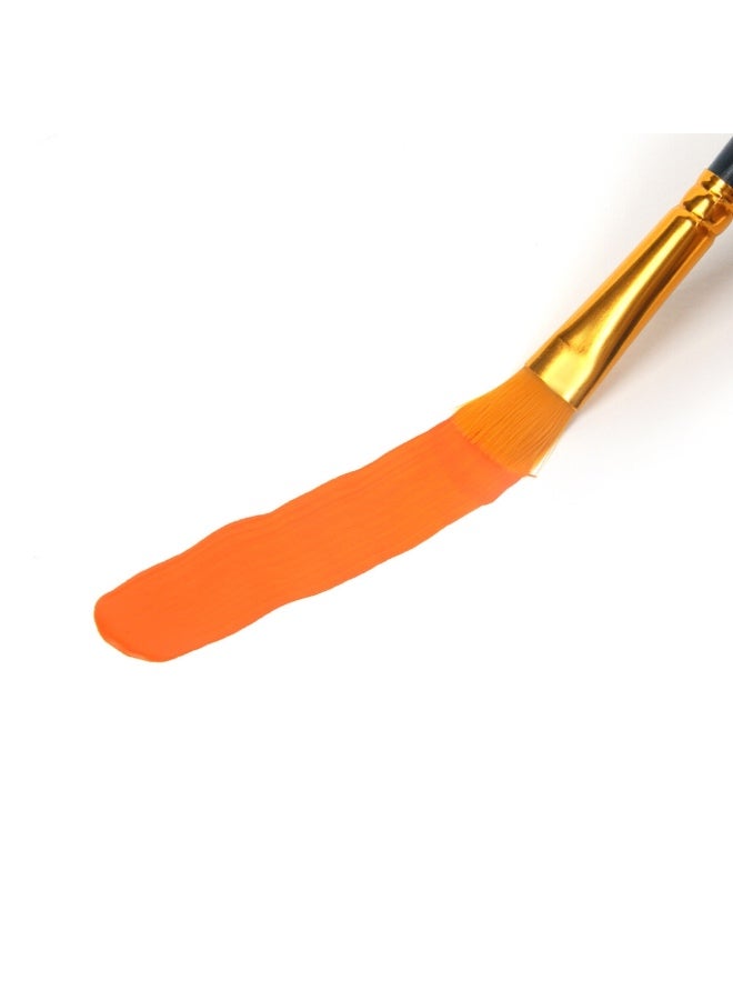 6pcs Paint Brush Set, Round Pointed Tip Nylon Hair Artist Detail Paintbrushes, Professional Fine Acrylic Oil Watercolor Brushes for Face Nail Body Art Craft Model Miniature Painting, White - Image 3