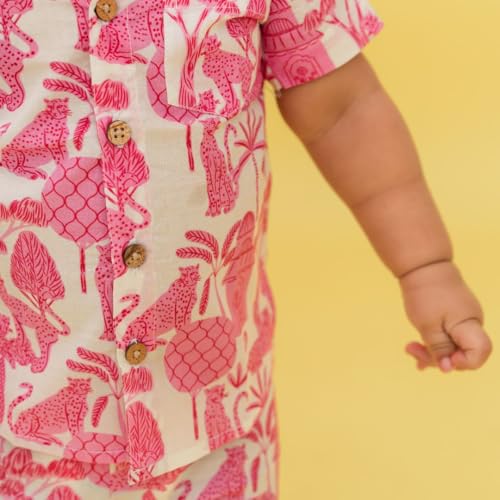 A toddler thing Coord Sets|Mulmul Cotton|Perfect for Summer|Shirt and Shorts Set|Urban Wild|4-5y - Image 3