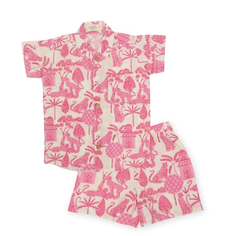 A toddler thing Coord Sets|Mulmul Cotton|Perfect for Summer|Shirt and Shorts Set|Urban Wild|4-5y - Image 5