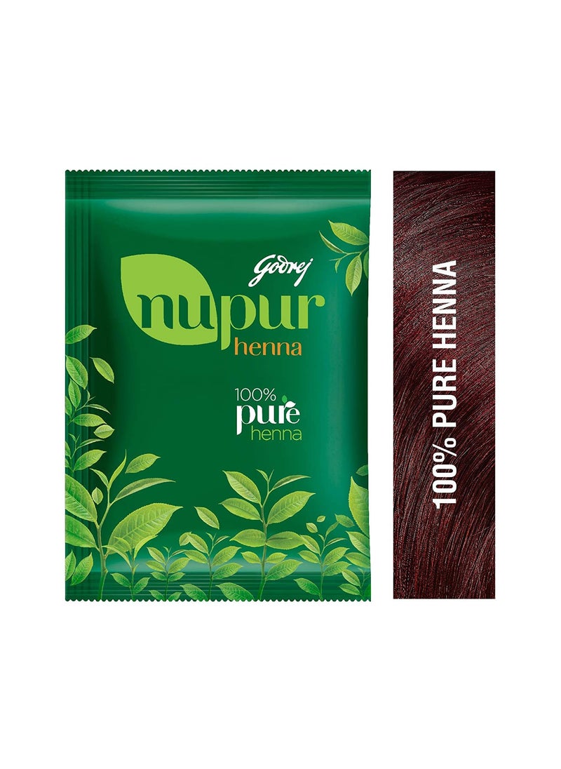 Godrej Nupur Natural Henna with Goodness of 9 Herbs for Silky  Shiny Hair 3 Pack 3 x 120 g 