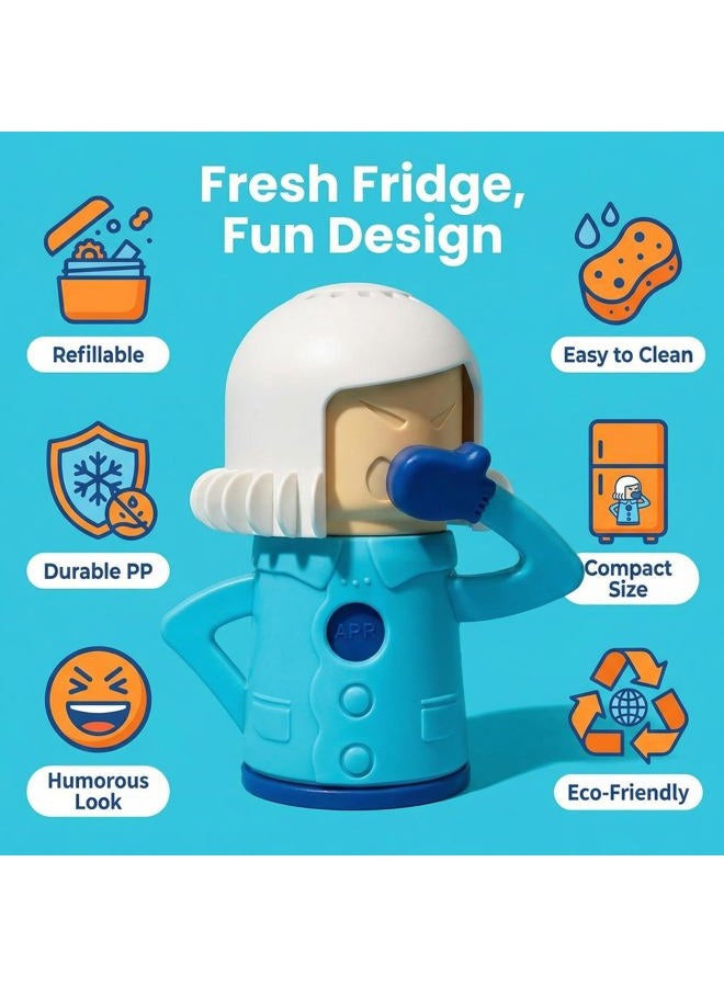 Aivwis Chilly Mama Fridge Deodoriser, Angry Mama Fridge Cleaner, Freezer Odor Freshener Remover, Add Baking Soda Reusable Cute Kitchen Gadgets - Image 2