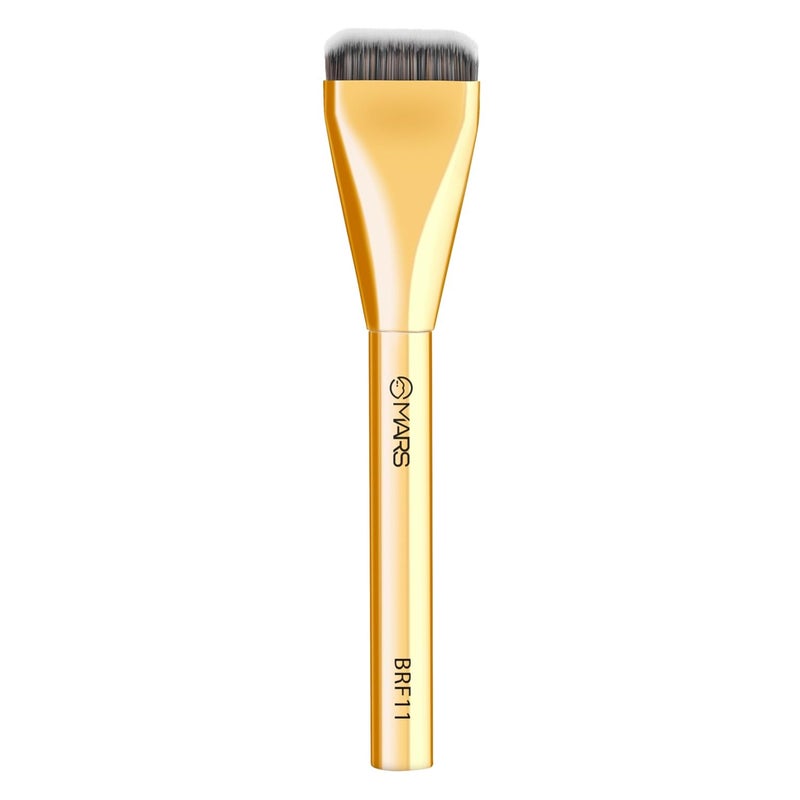 Mars MARS Artists Arsenal Ultra Thin Foundation Makeup Brush For Blending Liquid Foundation  Cream  Ultra Thin Bristles  Flawless Application  Sleek Design for Minimal Effort Golden - Image 1