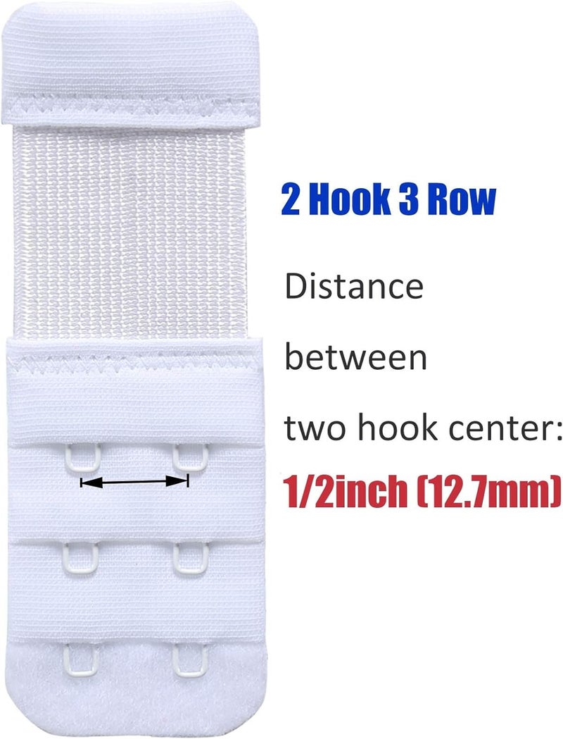 SAMGU Store Women's Bra Extenders 2 Hook / 3 Hook / 4 Hook / 5 Hook / 6 Hook, Soft Stretchy Back Bra Extension Strap - Image 4