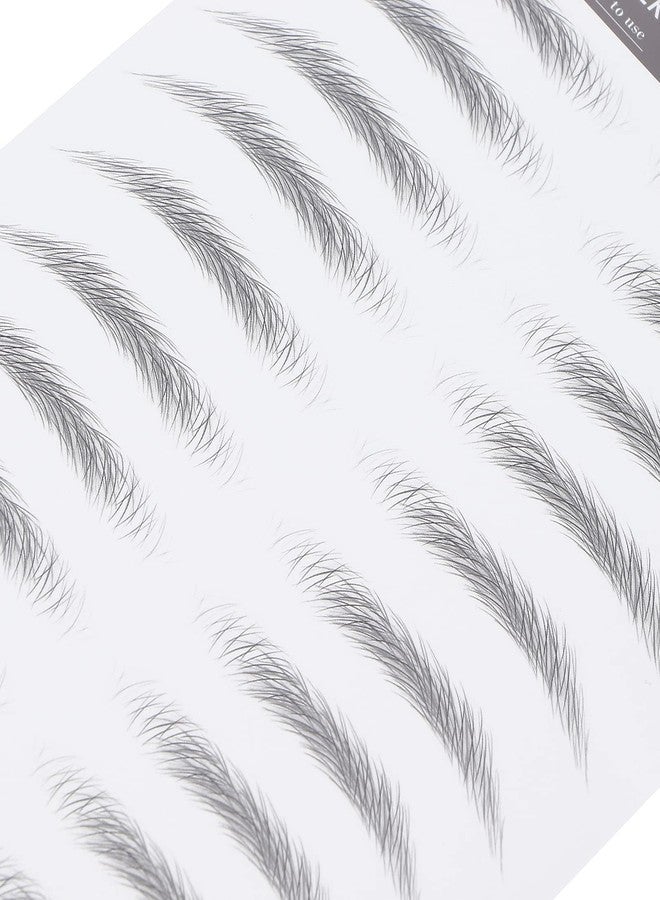 Brrnoo Eyebrow Sticker, Hair-Like Authentic Eyebrows, Long Lasting False Eyebrows Makeup Sticker for Women Girls(BLACK-06) - Image 5