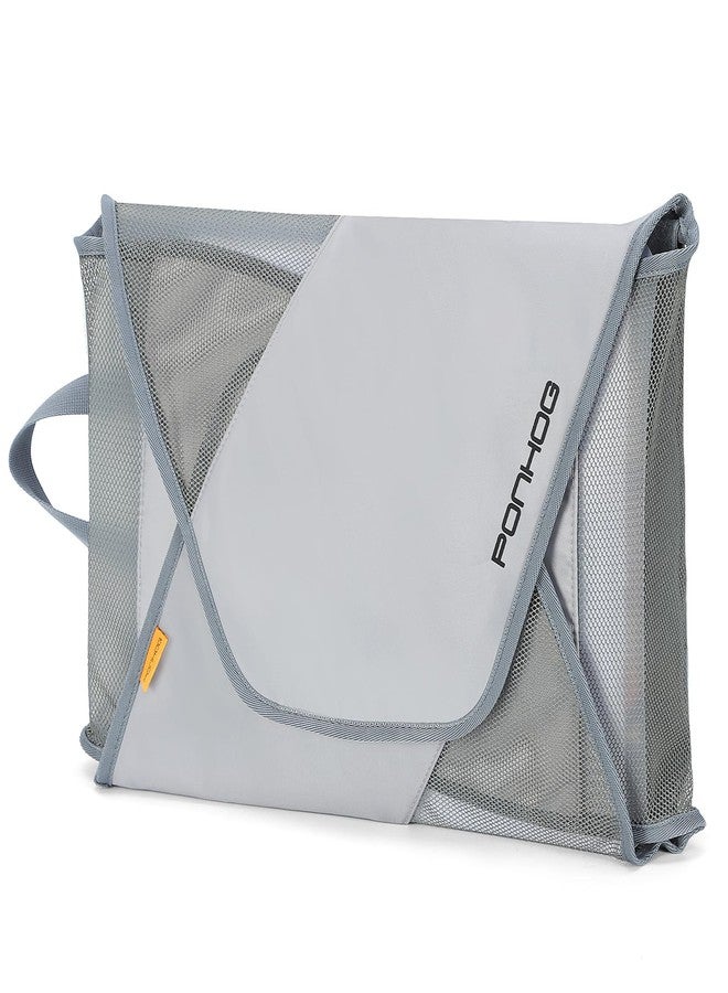 Ponhog Garment Folder - Original Garment Packing Folder Premium Travel Garment Bag Foldable Clothes Shirt Bags Luggage Accessory with Wrinkle-Free Folding Board and Compression Wings Grey - Image 1