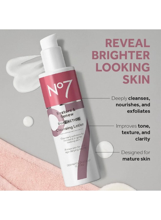 Boots No.7 Boots No7 Restore And Renew Dual Action Cleansing Lotion  (200ml) - Image 2