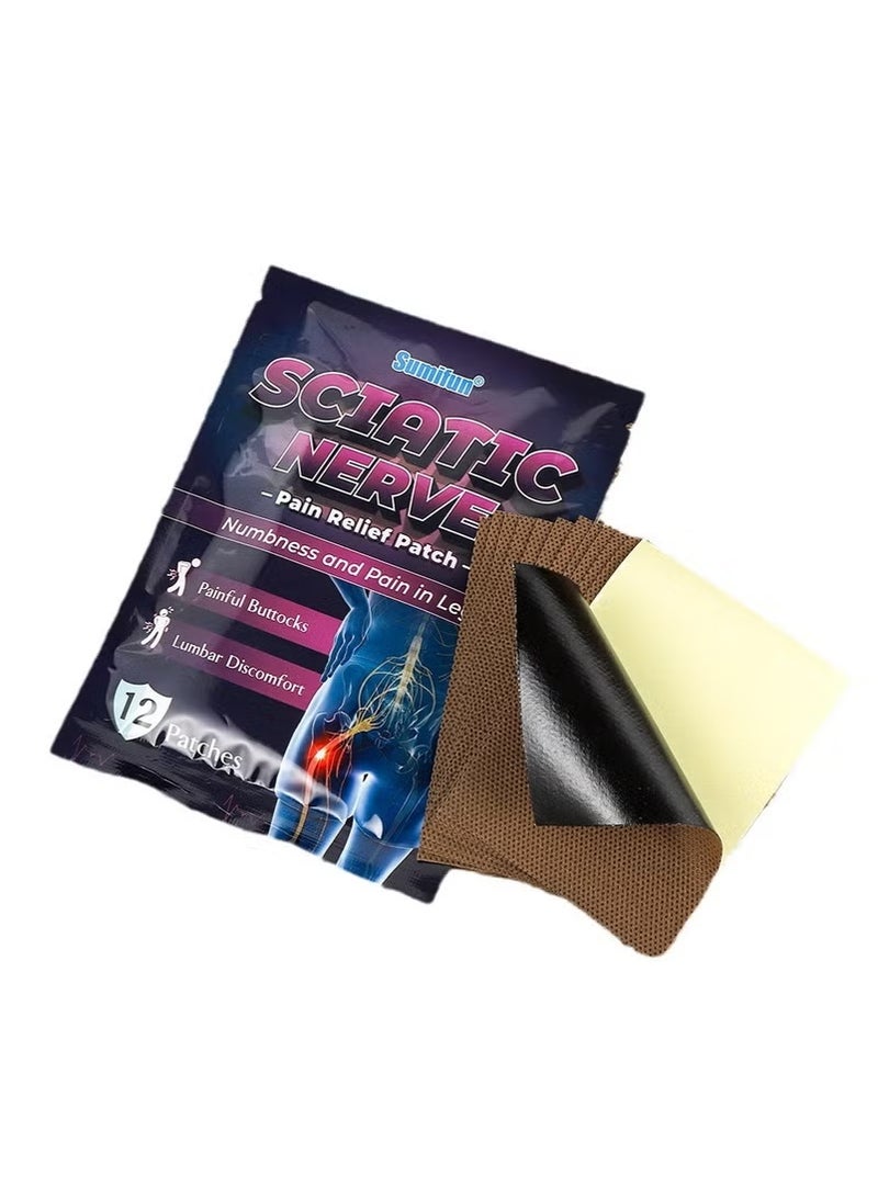 سوميفون ٣ أكياس من رقعة Sumifun لتخفيف آلام العصب الوركي، رقعة قطنية، ١٢ رقعة/كيس - Image 5