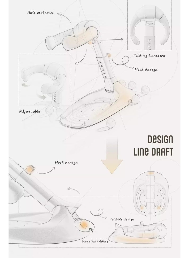 Baby Shower Stand Seat – Adjustable Height Bath Support with Anti-Slip Design, Foldable Storage, 360° Rinse for Infants 6–24 Months - Image 5