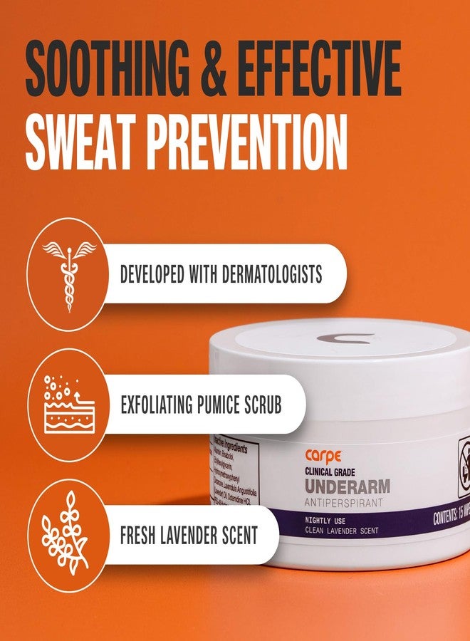 Carpe Clinical Grade Underarm Wipes - New, Unrivaled Antiperspirant Wipes For Armpit Sweat Prevention. Combat Sweat, Block Excessive Sweating, & Help Control Hyperhidrosis.15 Anti Sweat Wipes. - Image 2