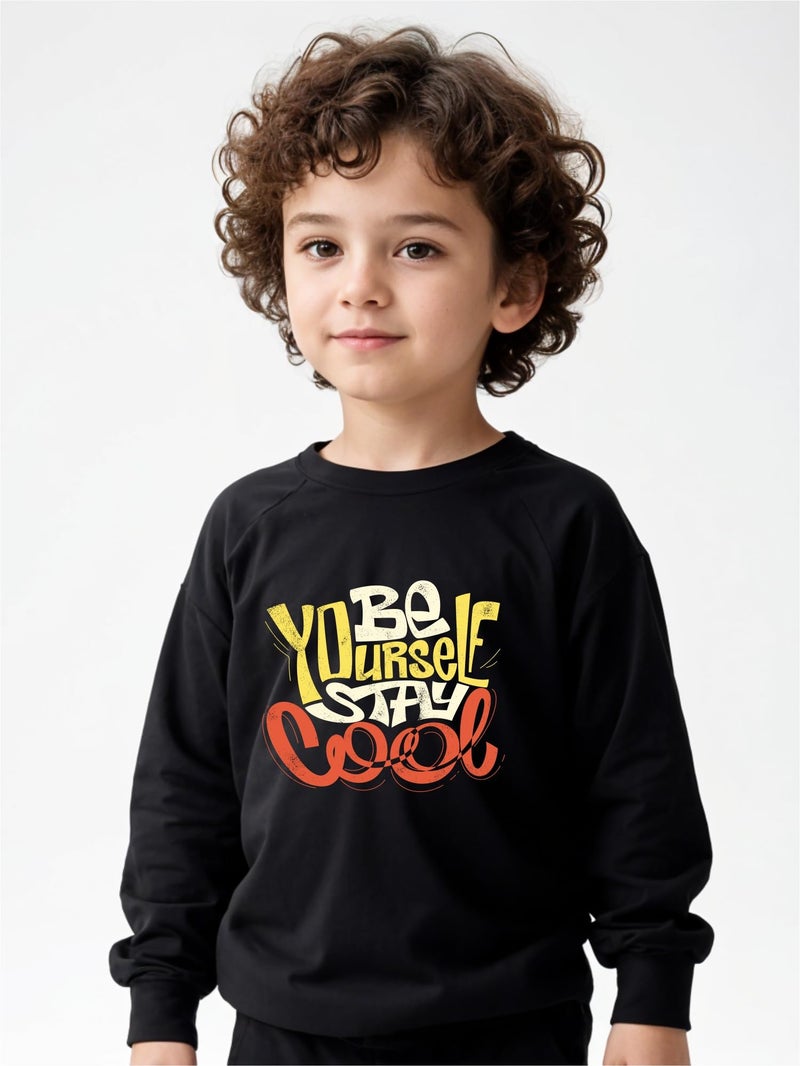 minicult Cotton Blend Regular Crew Neck Full Sleeves Sweatshirt For Kids With Fun Prints(Gamer)(Pack Of 3)(13-14 Years), Multicolor - Image 3