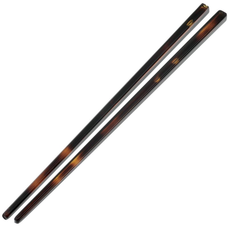 Camila Paris AD28/2 French Twist Stick Hair Pin, Set of 2 Tortoise Shell, Girls Chopsticks Hair Pins for Girls Spiral Updo Chignon Bun Holder, Styling Hair Accessories for Women, Made in France