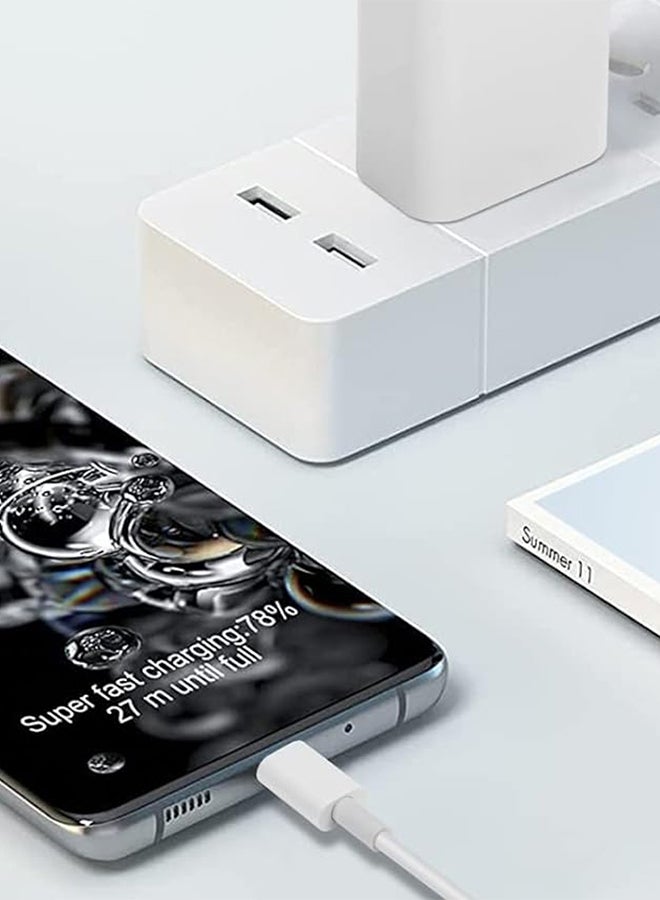 Google 30W USB-C Super Fast Cable Compatible With Google Products And Other USB-C Devices USB-C To USB C Sync Charge Cable White - Image 3