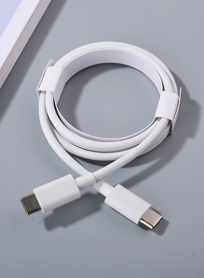 Google 30W USB-C Super Fast Cable Compatible With Google Products And Other USB-C Devices USB-C To USB C Sync Charge Cable White - Image 5