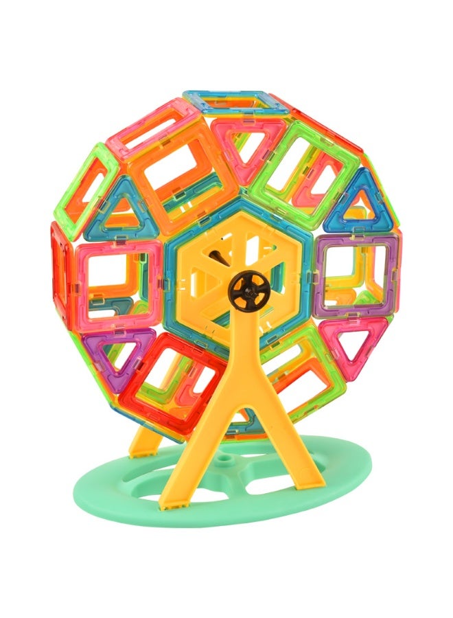 88 Piece Kids' Magnetic Building Tiles Set Colorful Shapes Endless Creations and Educational Construction Adventures - Image 5