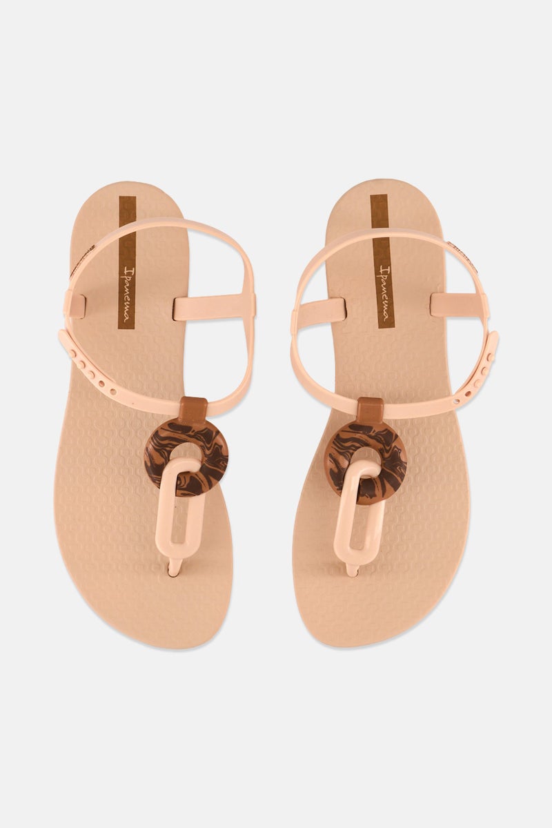 Ipanema Women Class Marble Adjustable Closure Sandals, Beige - Image 3