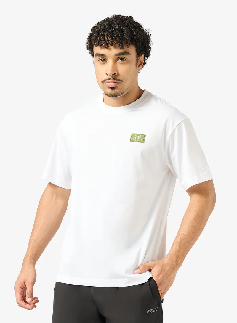 ANTA Sports Club Loose Lifestyle Short Sleeve Tee White