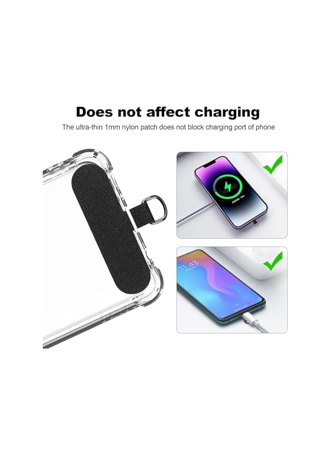 Green Tiger 2-Pack Phone Lanyard, Anti-Theft Wrist Strap, Universal Cell Phone Lanyard, Adjustable Nylon Neck Strap, Crossbody Thick Rope Lanyard, Spacer, Ultra Thin Patch - Image 3