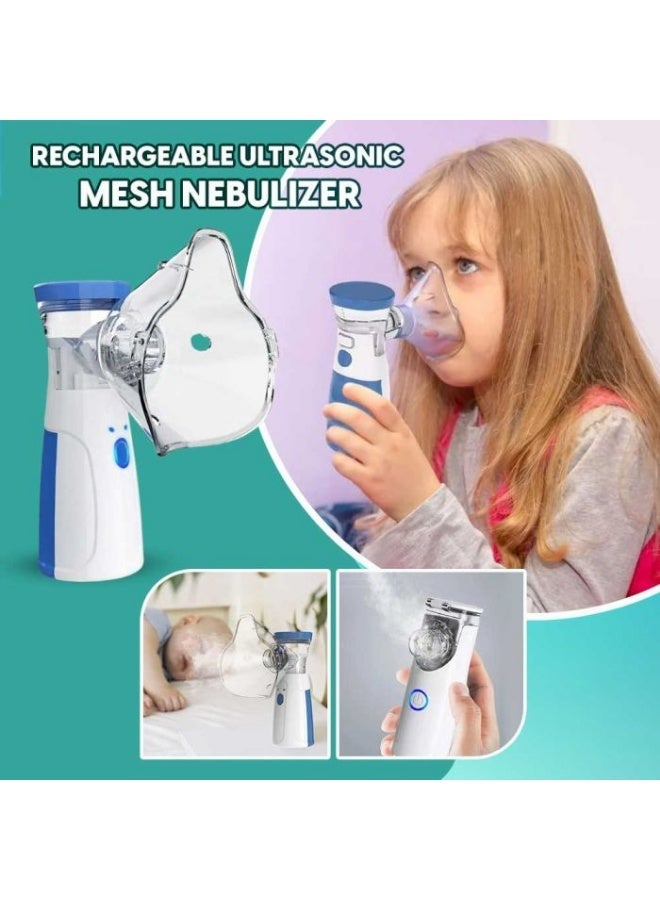 Smart handheld steam inhaler: Breathe deeply and calmly with portable micro-mist technology- It works with batteries or cable. - Image 3