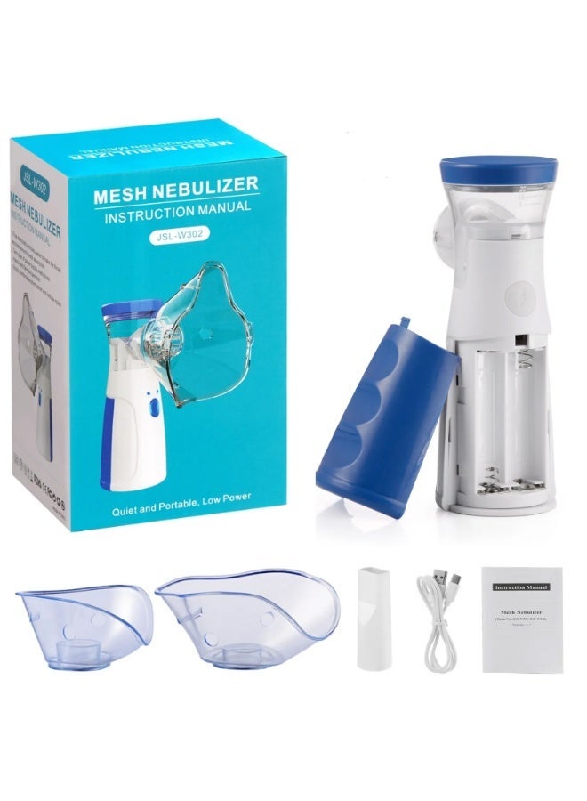 Smart handheld steam inhaler: Breathe deeply and calmly with portable micro-mist technology- It works with batteries or cable. - Image 1